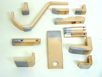 Tungsten alloy tipped contacts